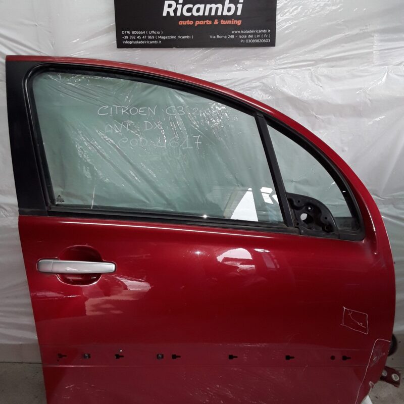Sportello Usato - Anteriore Destro Citroen C 3 Anno 2008