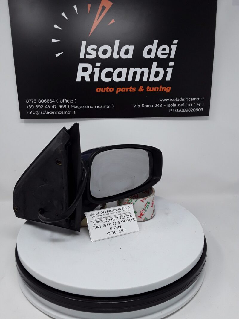Specchietto Usato -  Retrovisore Destro Fiat Stilo 5 Porte 5 Pin