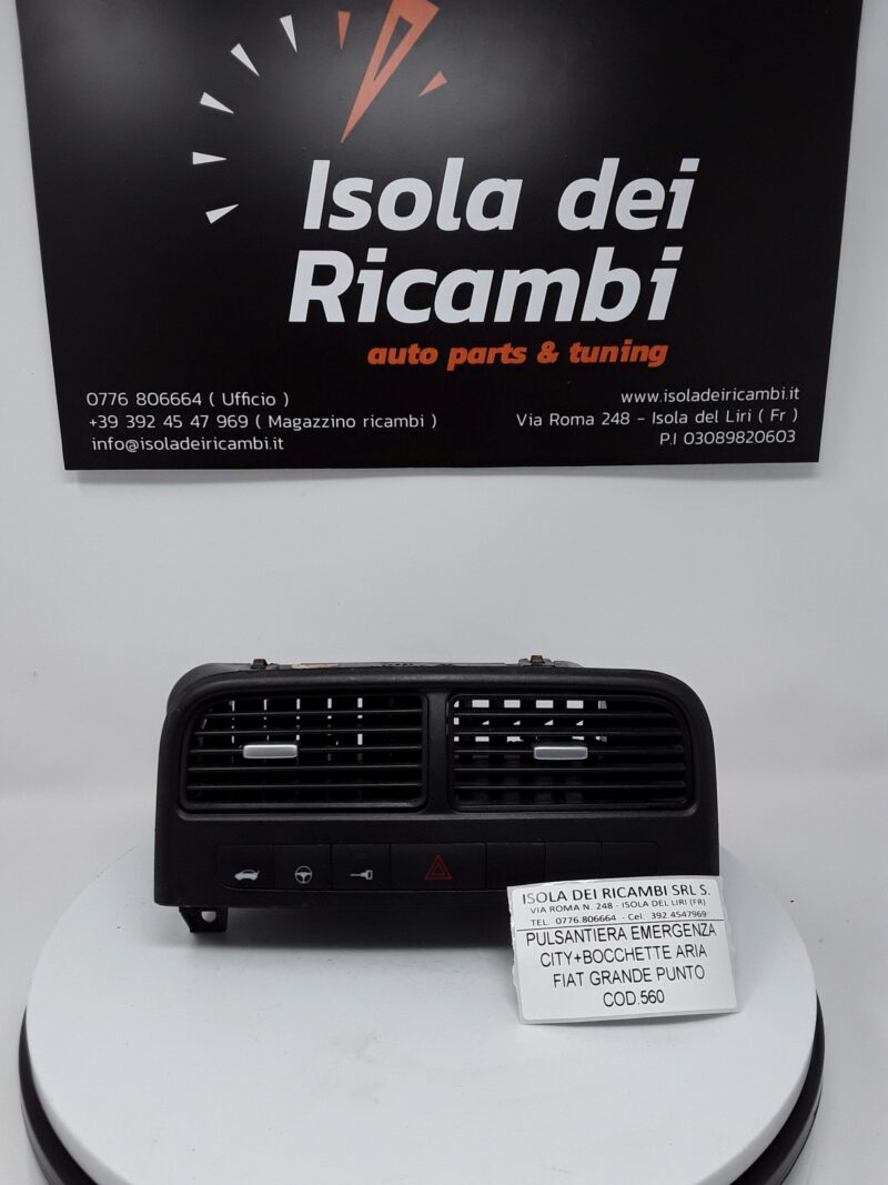 Pulsantiera Usata - Emergenza City + Bocchette Aria Fiat Grande Punto