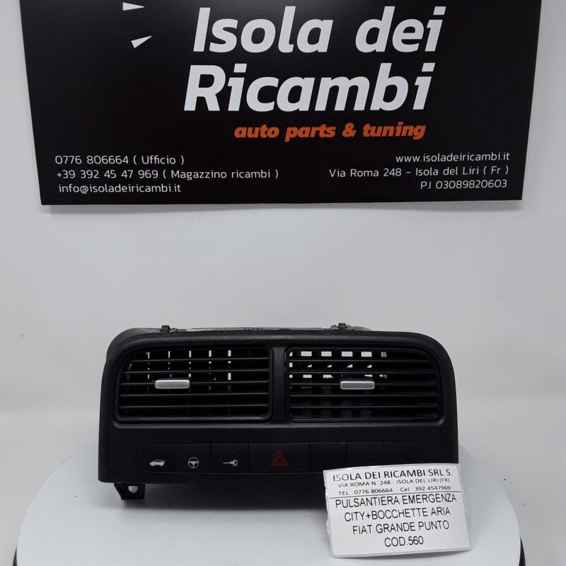 Pulsantiera Usata - Emergenza City + Bocchette Aria Fiat Grande Punto