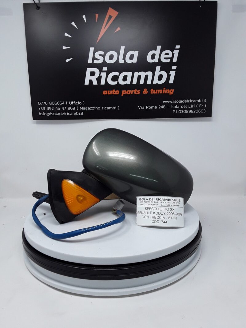 Specchietto Usato -  Retrovisore Sinistro 8 Pin Con Freccia Renault Modus Anno 2006/2009