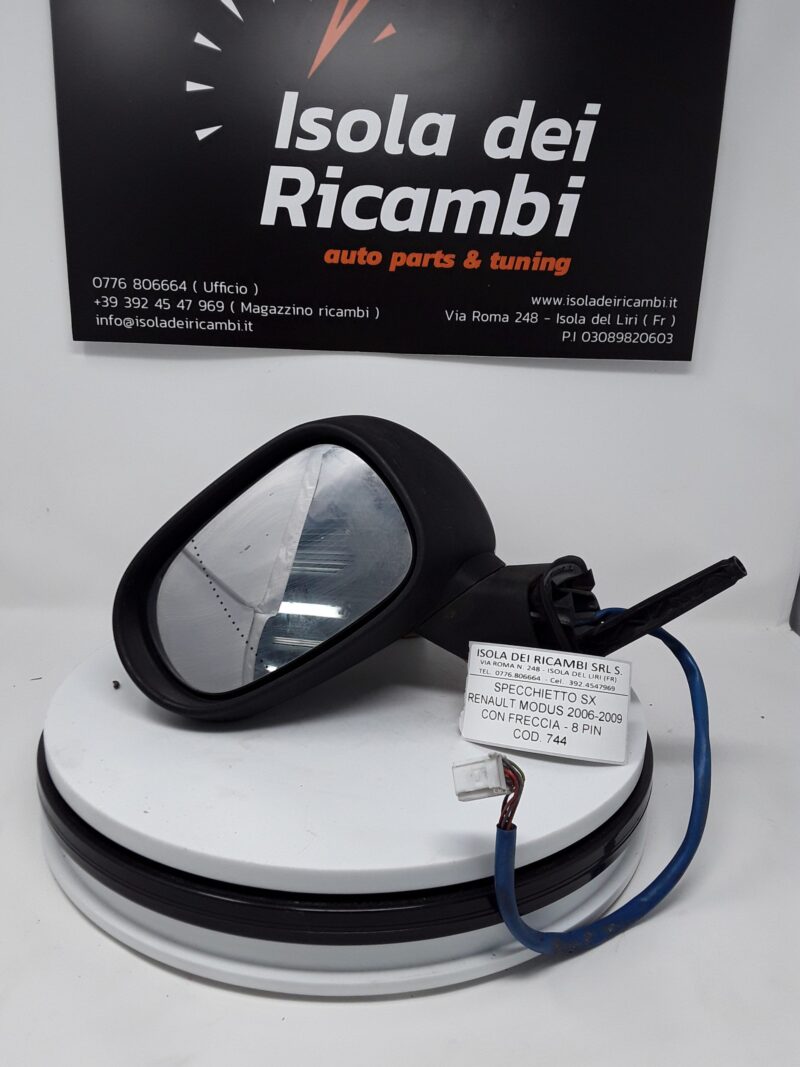 Specchietto Usato -  Retrovisore Sinistro 8 Pin Con Freccia Renault Modus Anno 2006/2009