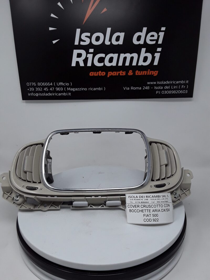 Pulsantiera Usata - Cover Cruscotto con Bocchette Aria Dx / Sx Fiat 500