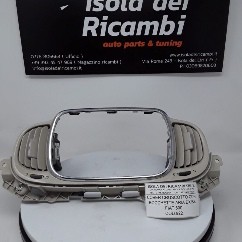 Pulsantiera Usata - Cover Cruscotto con Bocchette Aria Dx / Sx Fiat 500