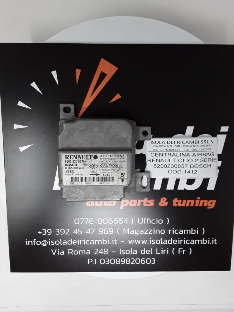 Centralina Airbag Usato - Renault Clio 2 serie