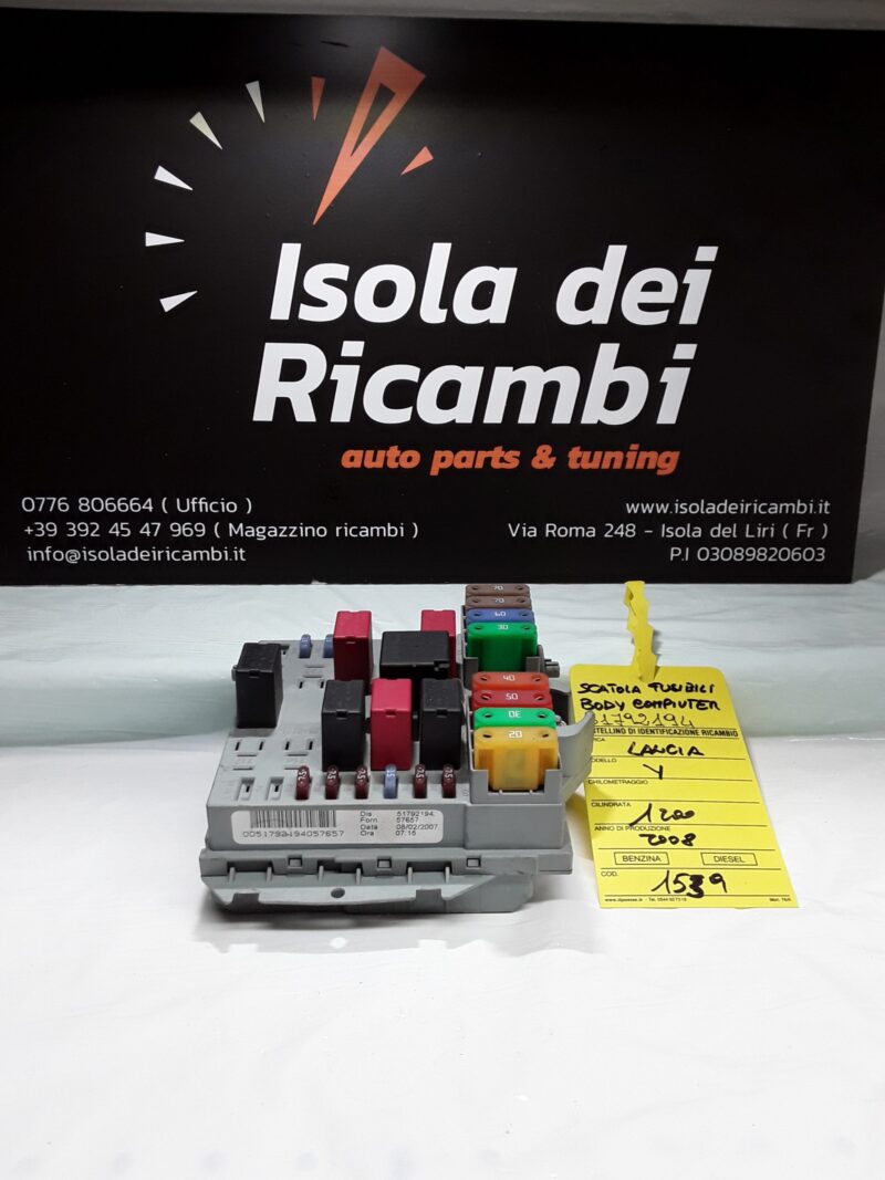 Body Computer Usato - Centralina Fusibili Lancia Ypsilon  1.2cc Benzina Anno 2003/2011