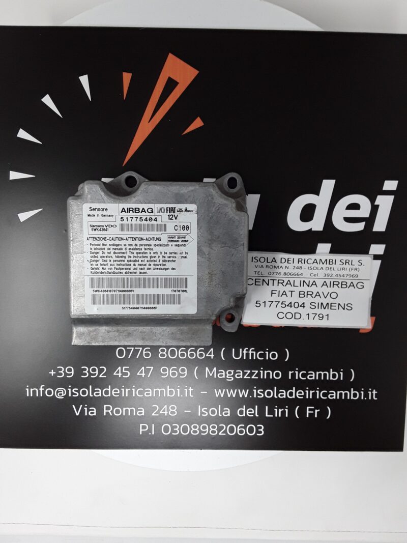 Centralina Airbag Usata - Fiat Bravo