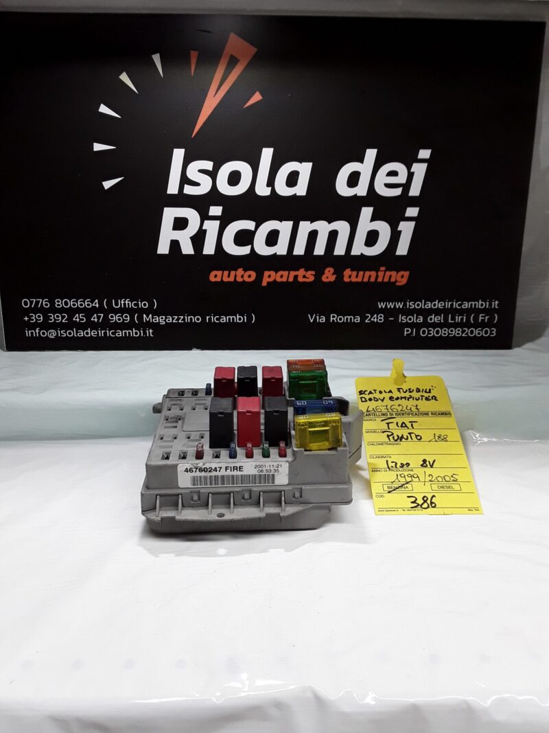 Body Computer Usato - Centralina Fusibile Fiat Punto 188 1.2 Anno 1999/2005