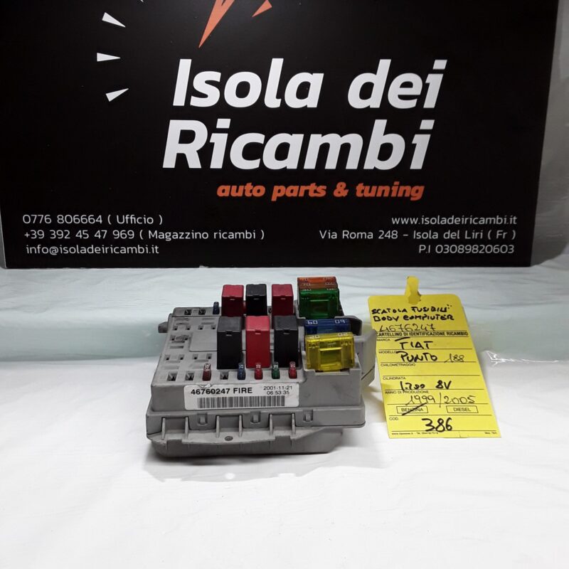 Body Computer Usato - Centralina Fusibile Fiat Punto 188 1.2 Anno 1999/2005