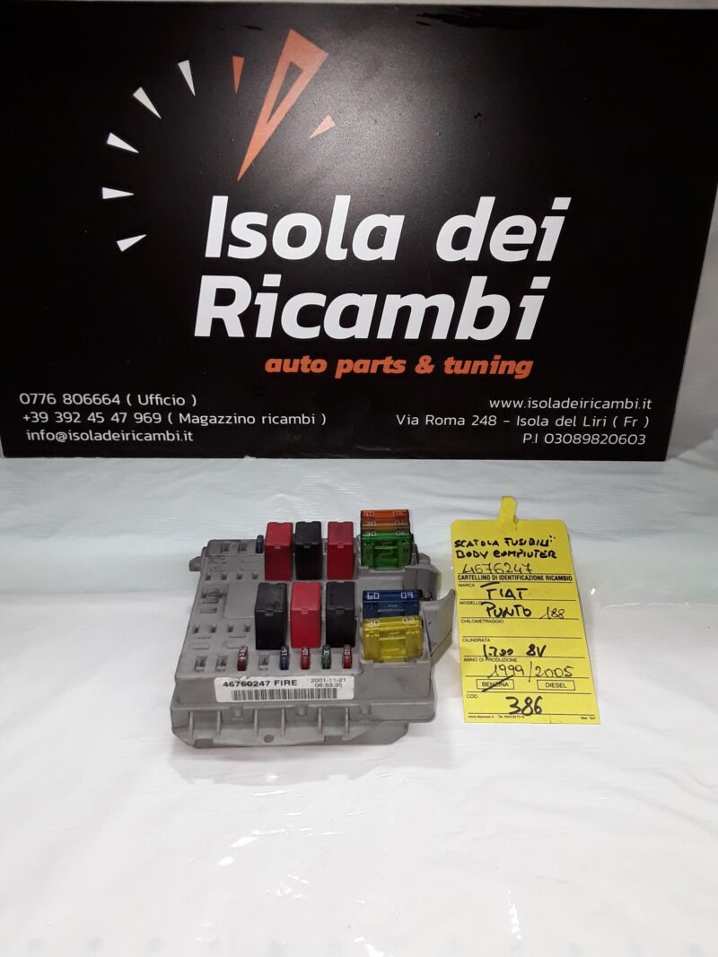 Body Computer Usato - Centralina Fusibile Fiat Punto 188 1.2 Anno 1999/2005