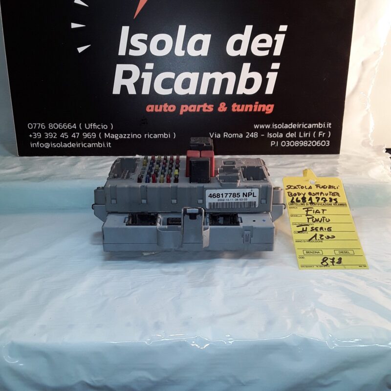 Body Computer Usato - Centralina Fusibile Fiat Punto 2 Serie 1.2