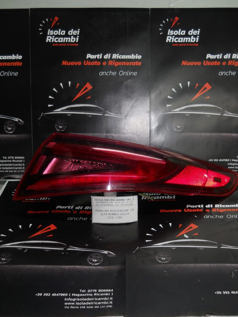Fanalino Usato – Posteriore Dx Alfa Romeo Giulia