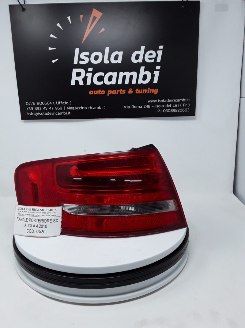 Fanale Usato – Posteriore Sx Audi A4 Anno 2010