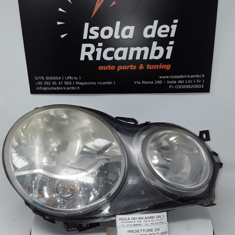 Fanale Usato - Anteriore Destro Volkswagen Polo Anno 2008