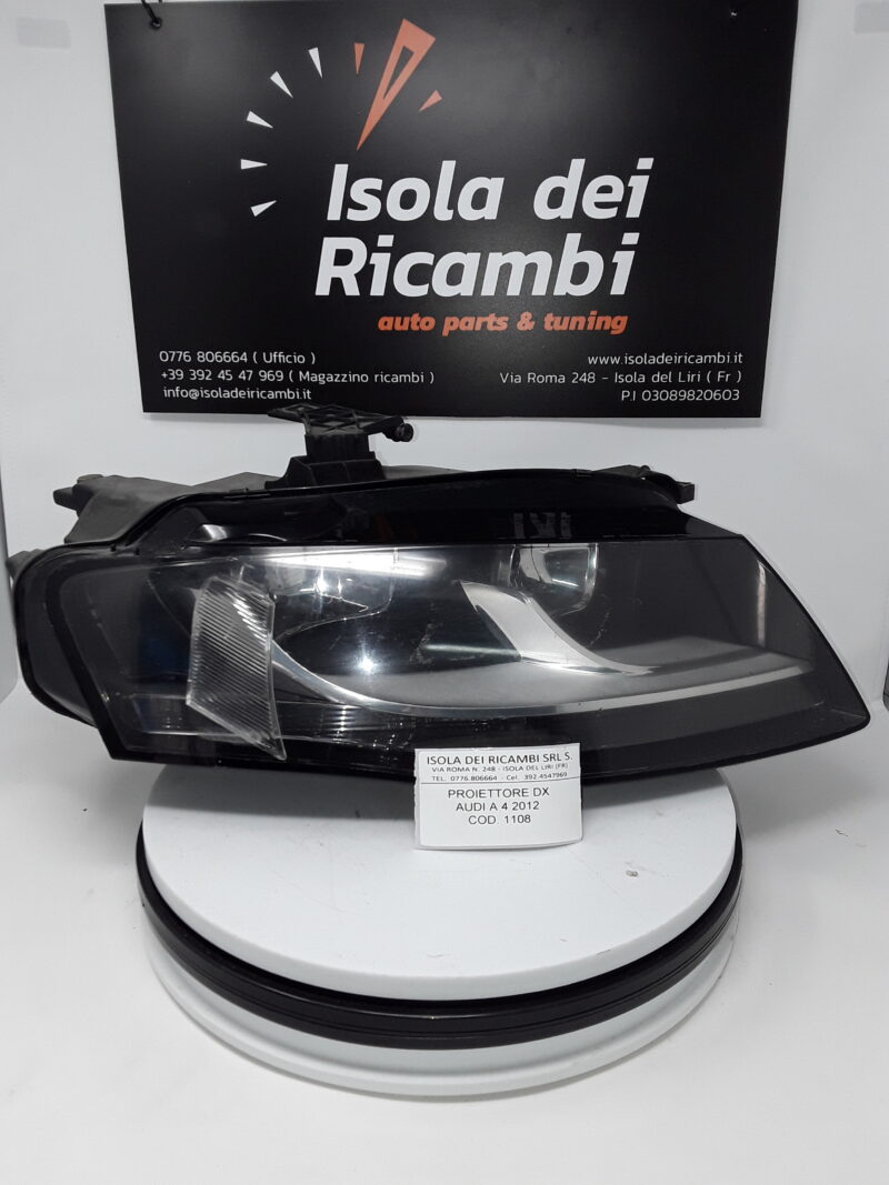 Fanale Usato - Anteriore Sinistro Audi A4 Anno 2012
