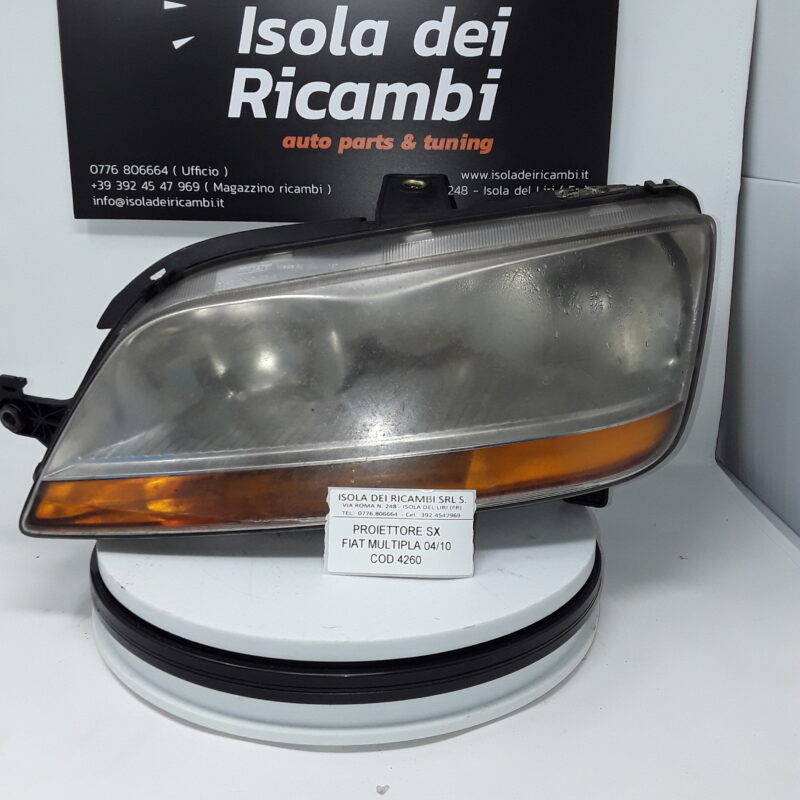 Fanale Usato - Anteriore Sinistro Fiat Multipla Anno 2004/2010