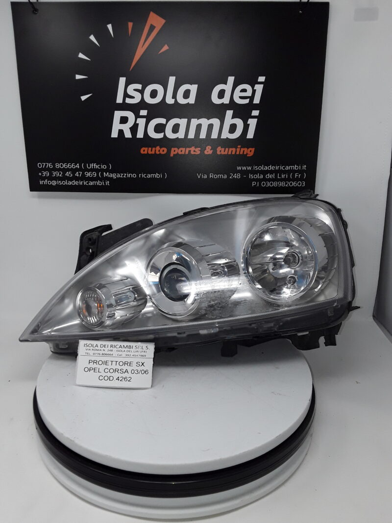 Fanale Usato - Anteriore Sinistro Opel Corsa Anno 2003/2006