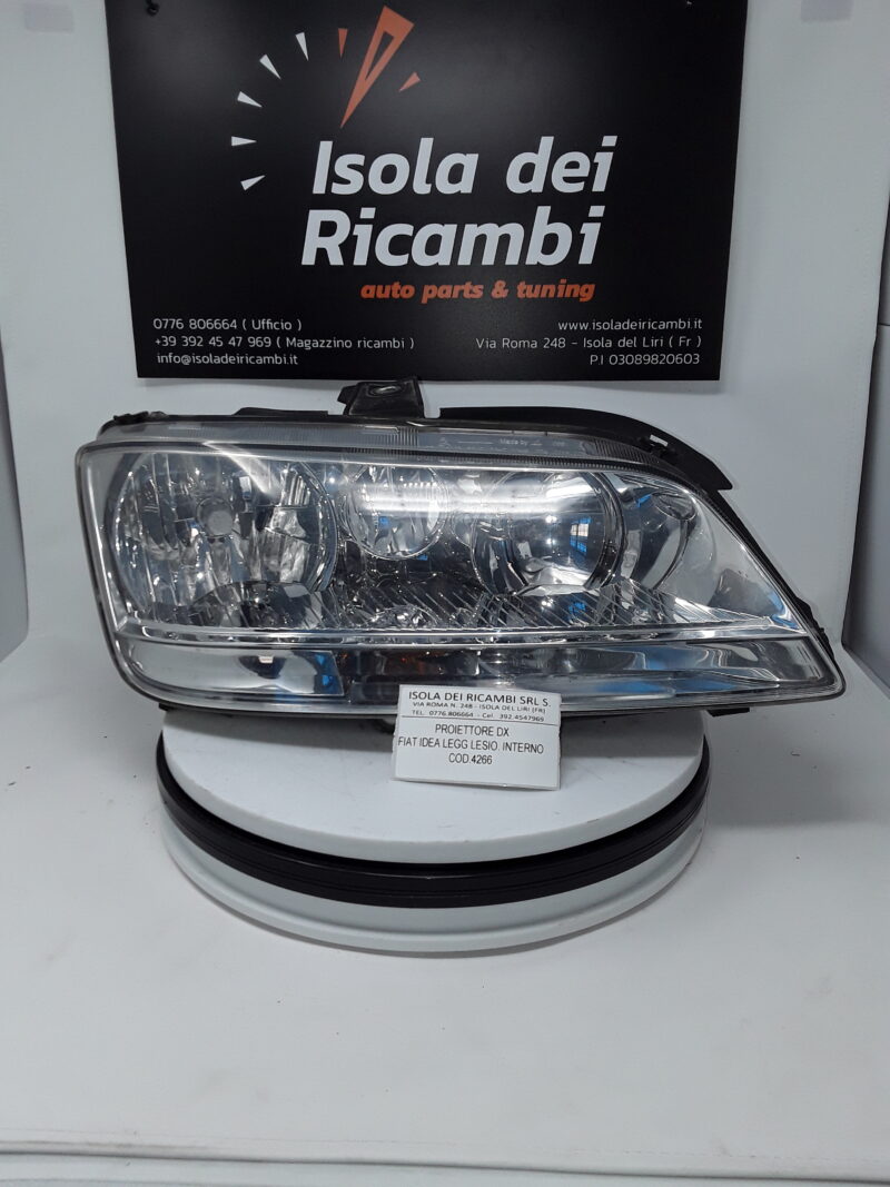Fanale Usato - Anteriore Destro Fiat Idea ( Leggermente Lesionato)